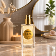 Deo Colônia Belle Vie Allegra 25ml, card de benefícios