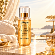 Body Splash Shimmer Deli Golden Allegra 200ml, produto ambientado