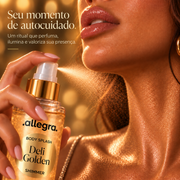 Body Splash Shimmer Deli Golden Allegra 200ml, momento de autocuidado