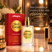 Deo Colônia Red Carpet Allegra 25ml, momento de autocuidado