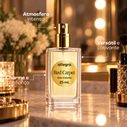 Deo Colônia Red Carpet Allegra 25ml, card de benefícios