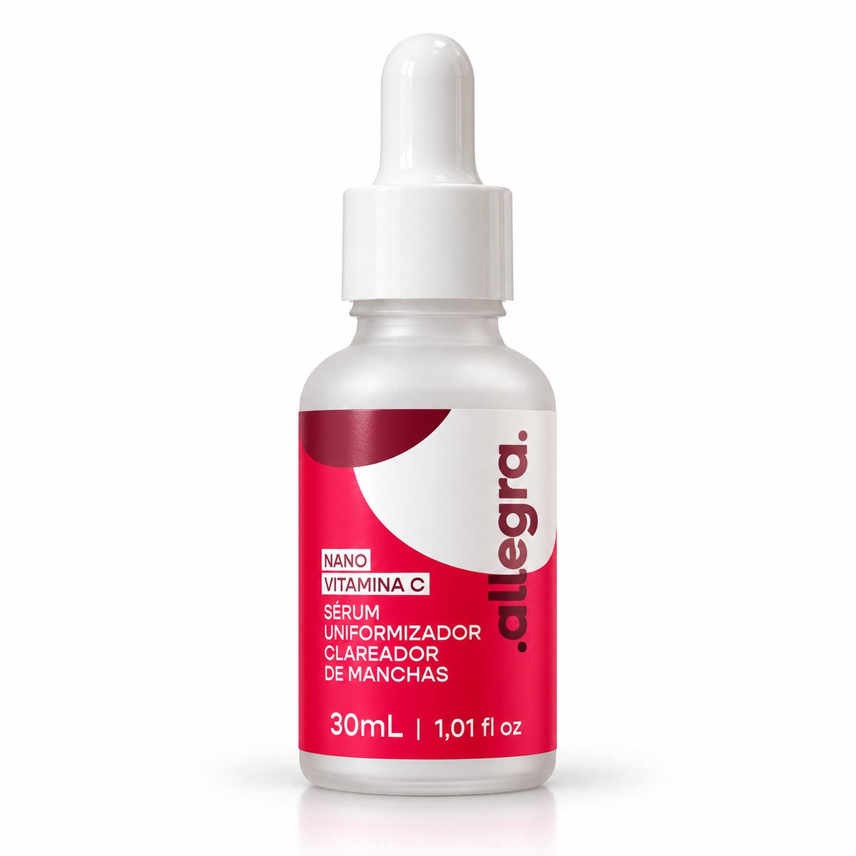 Sérum Uniformizador Clareador de Manchas Nano Vitamina C Allegra 30 mL, frasco atualizado