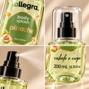 Body Splash Pistache Allegra, detalhes