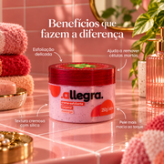 Esfoliante Morango Allegra 250g, benefícios