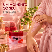 Esfoliante Morango Allegra 250g, autocuidado