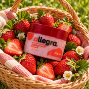 Esfoliante Morango Allegra 250g, ambientação